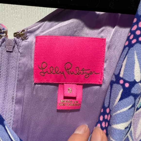 Lilly Pulitzer Ronnie Romper in Light Lilac “Trunks in the Air” - Picture 9 of 15